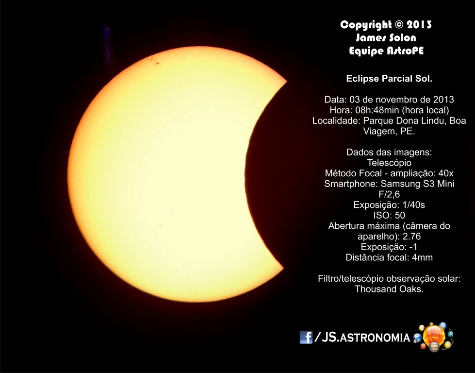 Observação do Eclipse Parcial do Sol – Grupo AstroPE Observação do Eclipse Parcial do Sol – Grupo AstroPE