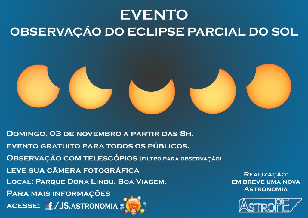 Evento - Eclipse Solar Parcial - novembro 2013