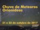 Chuva de meteoros Orionídeos – 21 e 22 de outubro de 2017.