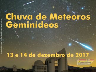 Chuva de meteoros Geminídeos – 13 e 14 de dezembro de 2017.