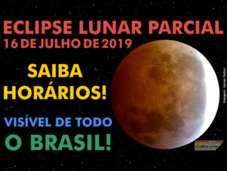Eclipse Lunar Parcial de 16 de julho de 2019.