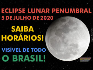 Eclipse Lunar Penumbral de 5 de julho de 2020.