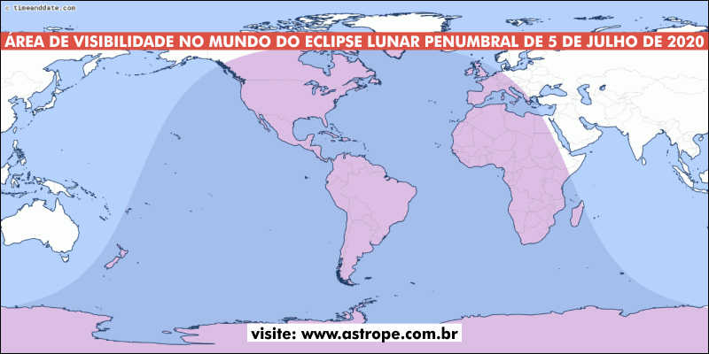 Eclipse Lunar Penumbral de 5 de julho de 2020 – Saiba os horários!