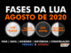 Fases da Lua em agosto de 2020.