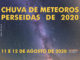 Chuva de meteoros Perseidas de 2020 ocorrerá em 11 e 12 de agosto.