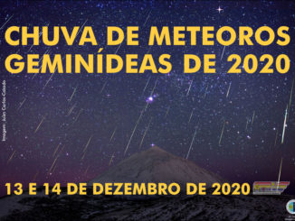 Chuva de meteoros Geminídeas de 2020 ocorrerá em 13 e 14 de dezembro.