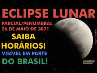 Eclipse Lunar Parcial e Penumbral de 26 de maio de 2021 no Brasil.